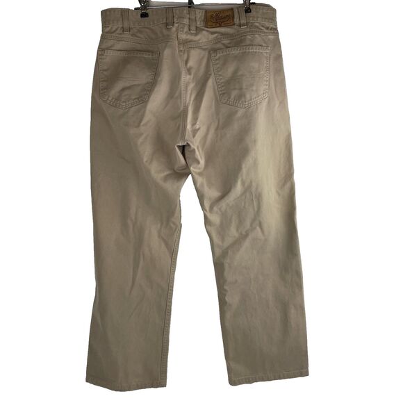 RM Williams Pants Mens 38x29 Tan Khaki Regular Straight Chino Linesman Australia - Picture 2 of 15